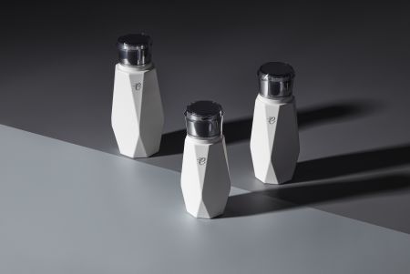 Sustainable Polypropylene Cosmetic Packaging - DP bottle - PP single-layer faceted bottle